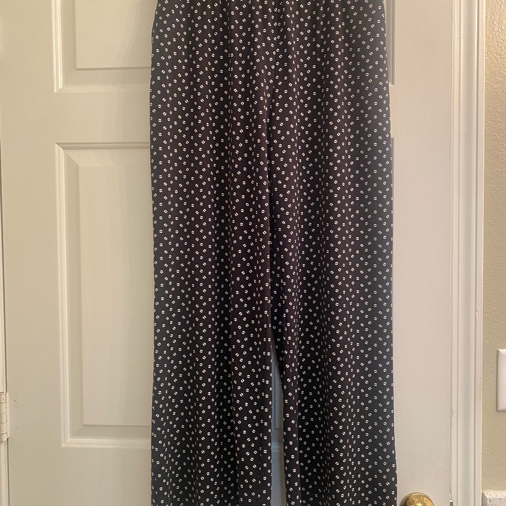 Robert Louis Black and White Wide Leg Pants